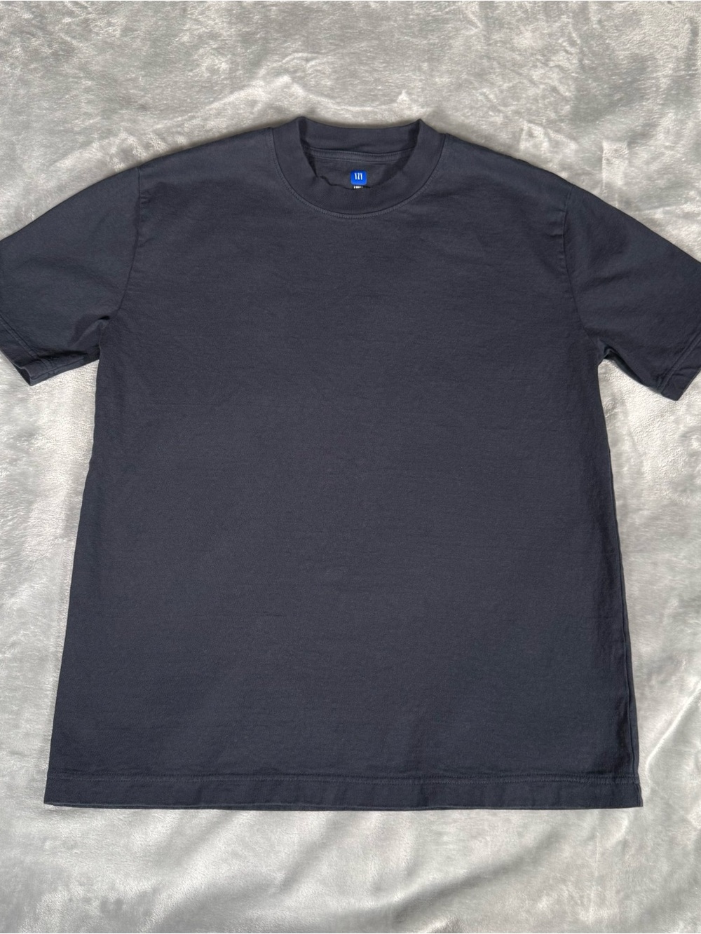 Yeezy Gap Blank Crewneck T Shirt Mens XS (Fits M) Oversized Fit Navy Blue